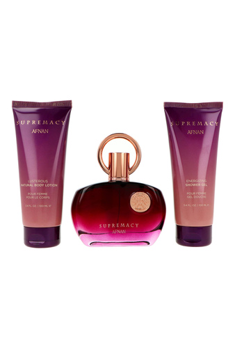 Set Afnan Supremacy Purple Edp 100ml + Shower Gel 100ml + Body Lotion 100ml 2