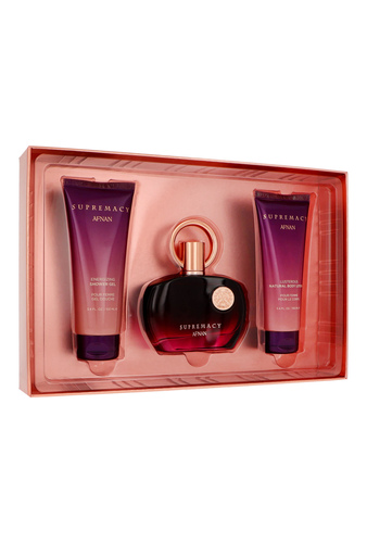 Set Afnan Supremacy Purple Edp 100ml + Shower Gel 100ml + Body Lotion 100ml 3