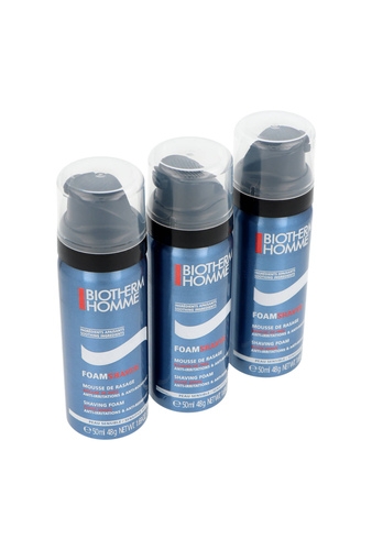 Zestaw Biotherm Travel Trio Sensitive Skin Shaving Foam 3x50ml 3