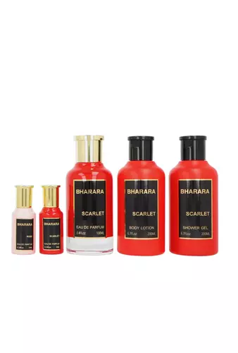 Set Bharara Collection: Scarlet Edp 100ml + Shower Gel 200ml + Body Lotion 200ml + Edp 10ml + Rose Edp 10ml 2