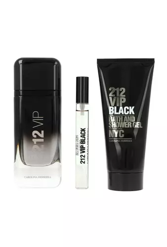 Zestaw Carolina Herrera 212 VIP Black Edp 100ml + Shower Gel 100ml + Edp 10ml 2