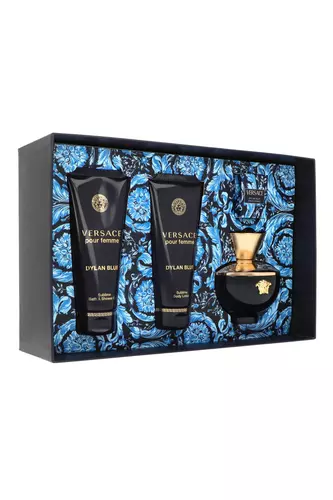 Zestaw Versace Dylan Blue Pour Femme Edp 100ml + Body Lotion 100ml + Shower Gel 100ml + Edp 5ml 3
