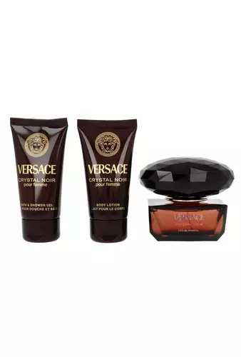 Set Versace Crystal Noir Edp 50ml + Body Lotion 50ml + Shower Gel 50ml 2