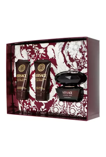 Set Versace Crystal Noir Edp 50ml + Body Lotion 50ml + Shower Gel 50ml 3