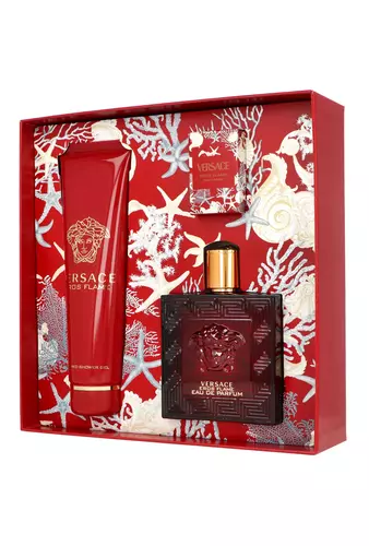 Zestaw Versace Eros Flame Edp 100ml + Shower Gel 150ml + Edp 5ml 3