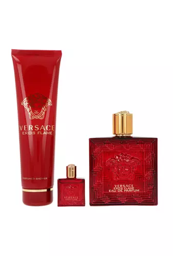 Zestaw Versace Eros Flame Edp 100ml + Shower Gel 150ml + Edp 5ml 2