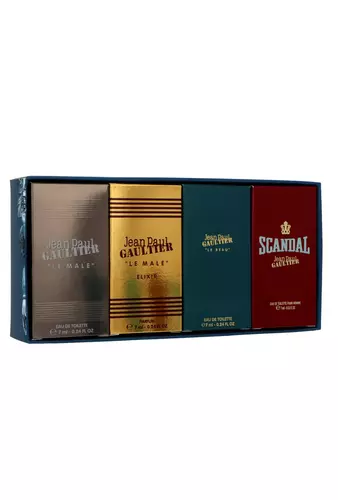 Set Jean Paul Gaultier Miniatures Collection: Le Male Edt 7ml + Le Beau Edt 7ml + Scandal For Him Edt 7ml + Le Male Elixir Parfum 7ml 3