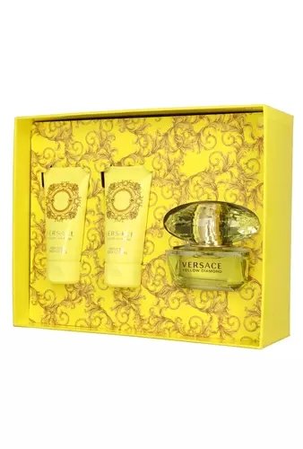 Set Versace Yellow Diamond Edt 50ml + Body Lotion 50ml + Shower Gel 50ml 3
