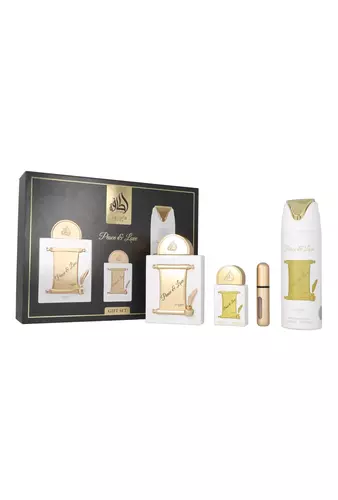 Zestaw Lattafa Peace & Love Edp 100ml + Edp 20ml + Deodorant 200ml 2
