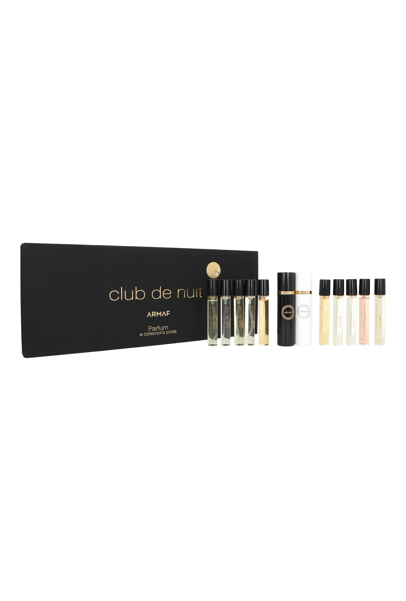 Set Armaf Discovery Set Club de Nuit Intense Man 10ml + Intense Woman 10ml + Urban Elixir 10ml + Sillage 10ml + Milestone 10ml + Untold 10ml + Iconic 10ml + Imperiale 10ml + Man 10ml + Women 10ml + Ca by Armaf
