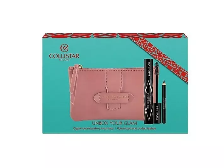 Set Collistar Unbox Your Glam Impeccabile Mascara 14ml + Mini Eye Pencil 0,8g + Cosmetics Bag by Collistar