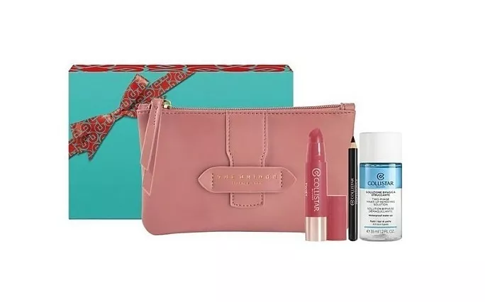 Set Collistar Unbox Your Glam Twist Balmy Gloss - Rose 216 + Mini Professional Eye Pencil 0.8g + Two-Phase Eye-Lip Make-Up Remover Solution 35ml by Collistar