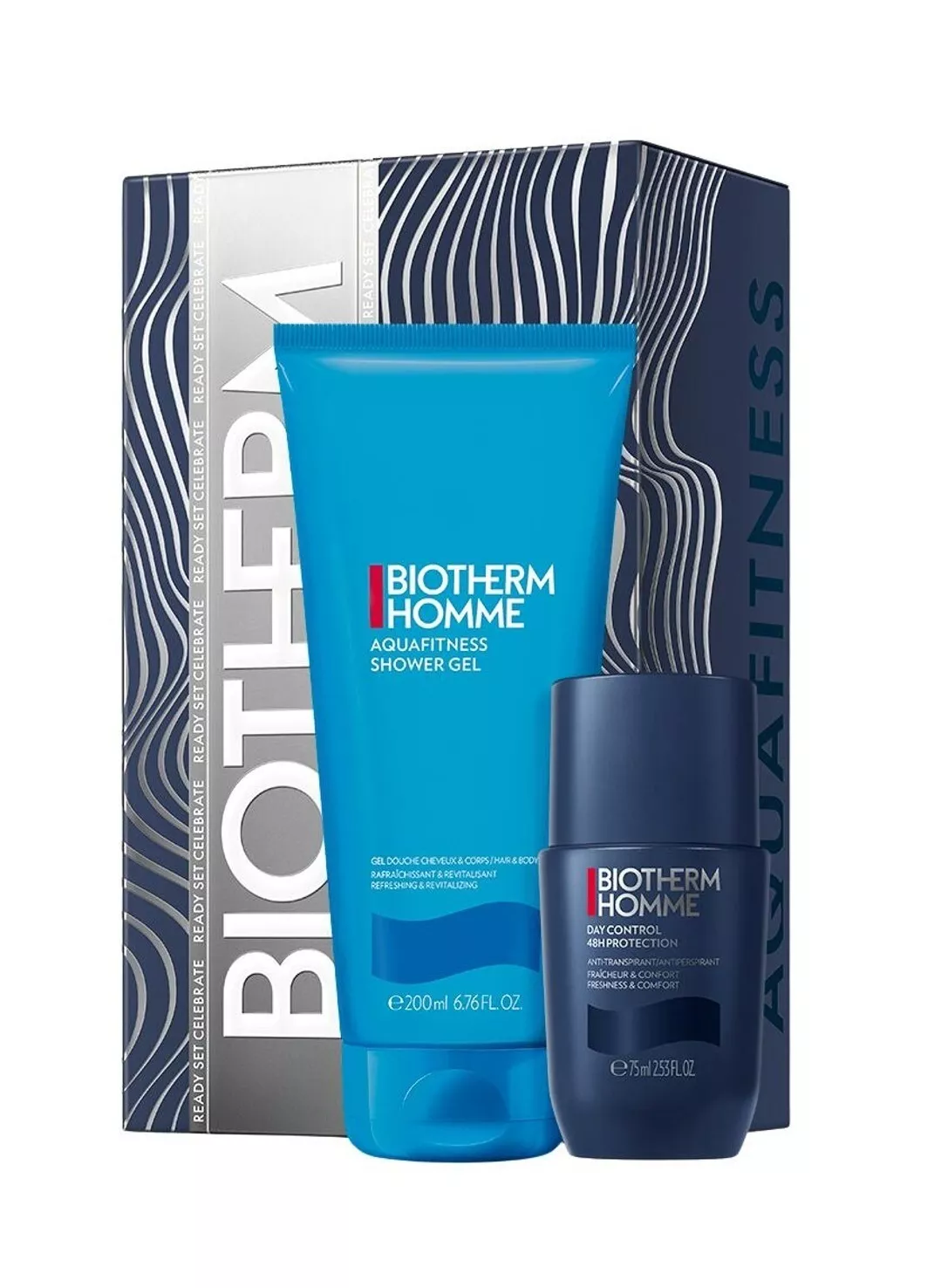 Set Biotherm Homme Aquafitness Shower Gel 200ml + Deo Roll-On 75ml by Biotherm
