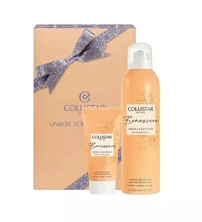 Set Collistar Unbox Your Wellness Shower Gel Mousee 200ml + Soft Body Cream 50ml by Collistar