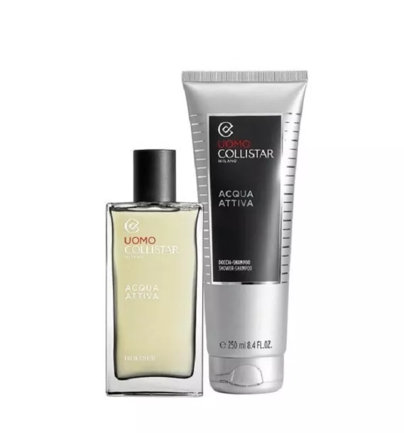 Set Collistar Uomo Unbox Your Style Acqua Attiva 100ml + Shampoo 250ml by Collistar