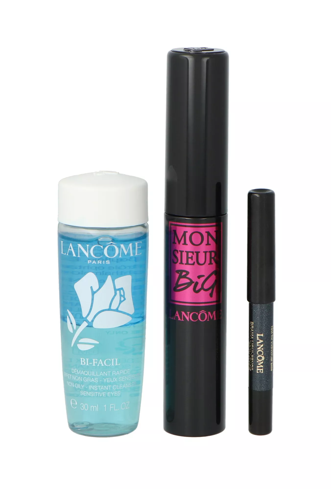 Set Lancome Mascara Monsieur Big Kit 01 10ml + Drama Liqui-Pencil Mini 08 0,5g + Bi-Facil Instant Eye Makeup Remover Mini 30 ml