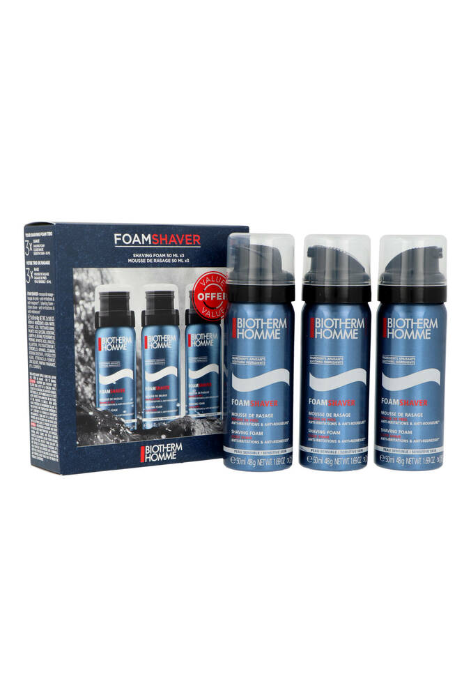 Zestaw Biotherm Travel Trio Sensitive Skin Shaving Foam 3x50ml 1