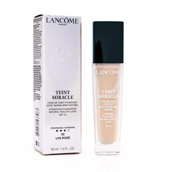 Lancome Teint Miracle Hydrating Foundation Natural Healthy Look Spf15 02 Lys Rose 30ml 1