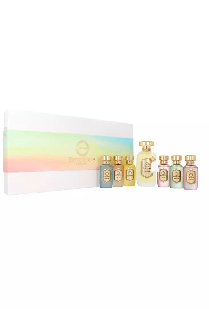 Zestaw Armaf Emotions Collection: Heart Edp 100ml + Dynamic Edp 15ml + Relax Edp 15ml + Confident Edp 15ml + Fresh Edp 15ml + Romantic Edp 15ml + Hypnotic Edp 15ml 1