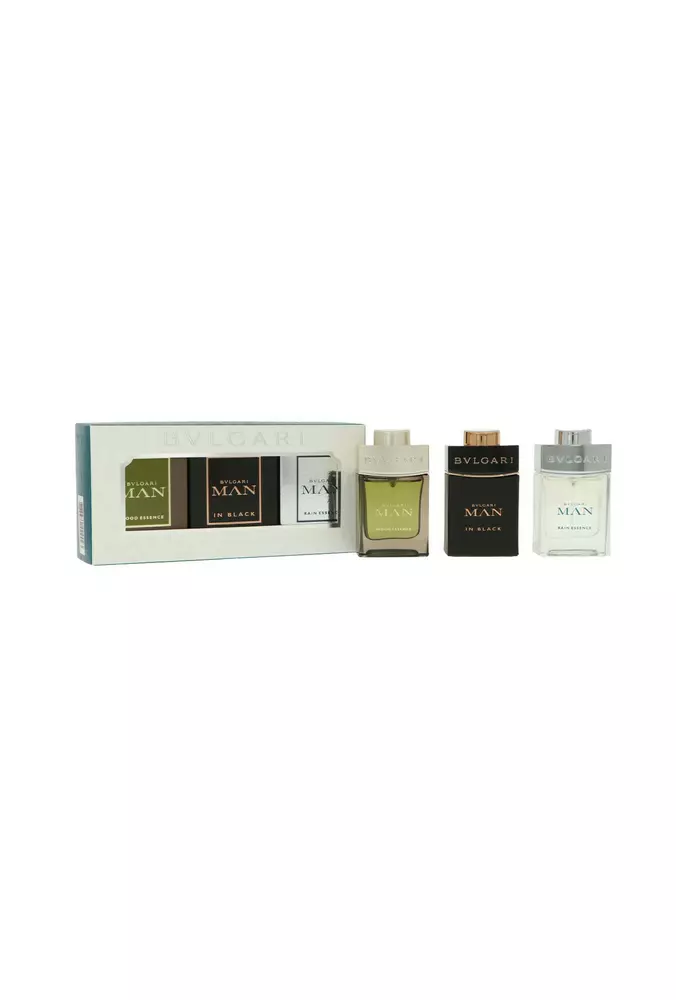 Zestaw Bvlgari Miniatures Collection Man In Black Edp 15ml + Man Wood Essence Edp 15ml + Man Rain Essence Edp 15ml 1