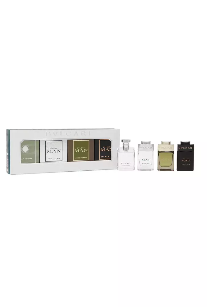 Set Bvlgari Mini: Pour Homme Edt 5ml + Man Wood Essence Edp 5ml + Man In Black Edp 5ml + Man Rain Essence Edp 5ml 1