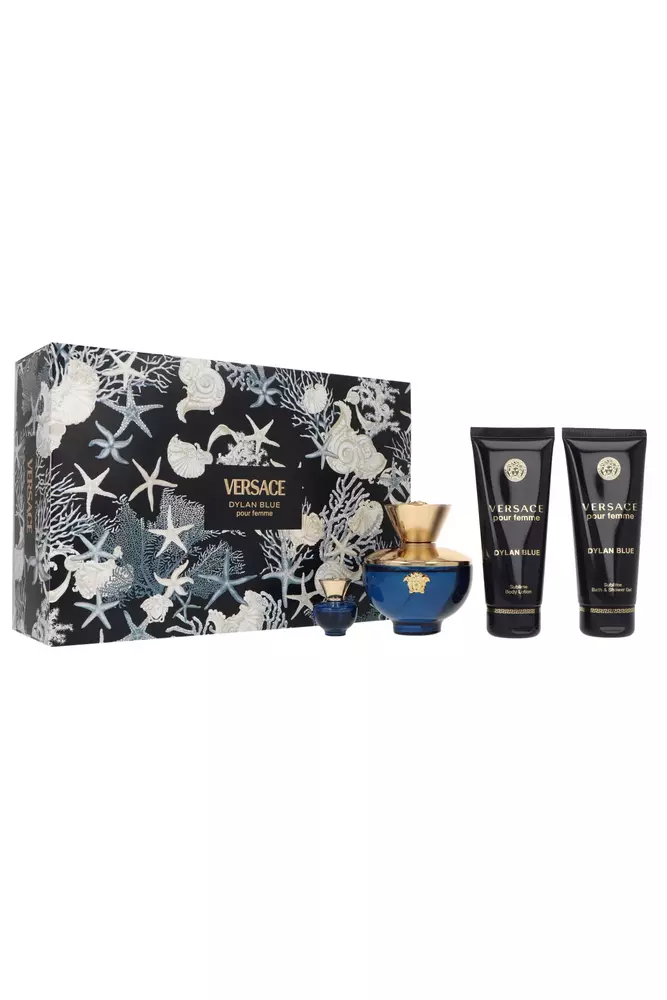 Set Versace Dylan Blue Pour Femme Edp 100ml + Shower Gel 100ml + Body Lotion 100ml + Edp 5ml 1