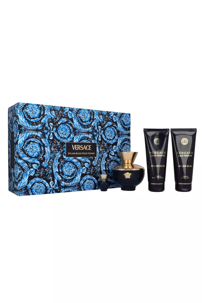 Zestaw Versace Dylan Blue Pour Femme Edp 100ml + Body Lotion 100ml + Shower Gel 100ml + Edp 5ml 1