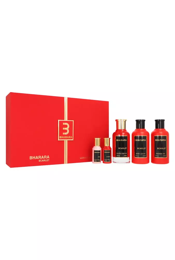 Set Bharara Collection: Scarlet Edp 100ml + Shower Gel 200ml + Body Lotion 200ml + Edp 10ml + Rose Edp 10ml 1