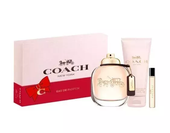 Set Coach New York For Women Edp 90ml + Edp 7,5ml + Body Lotion 100ml 1