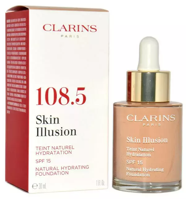 Clarins Skin Illusion Natural Hydrating Foundation Spf 15 108,5W Cashew 30ml 1