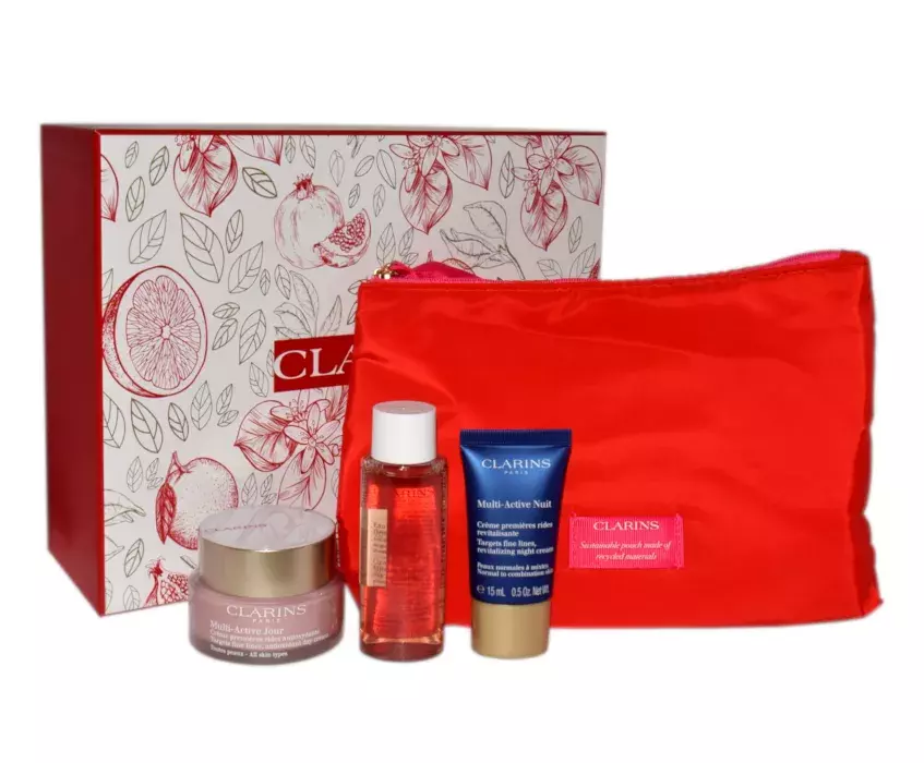 Zestaw Clarins Multi-Active Day Cream 50ml + Multi Active Night Cream 15ml + Cleansing Micellar Water 50ml 1