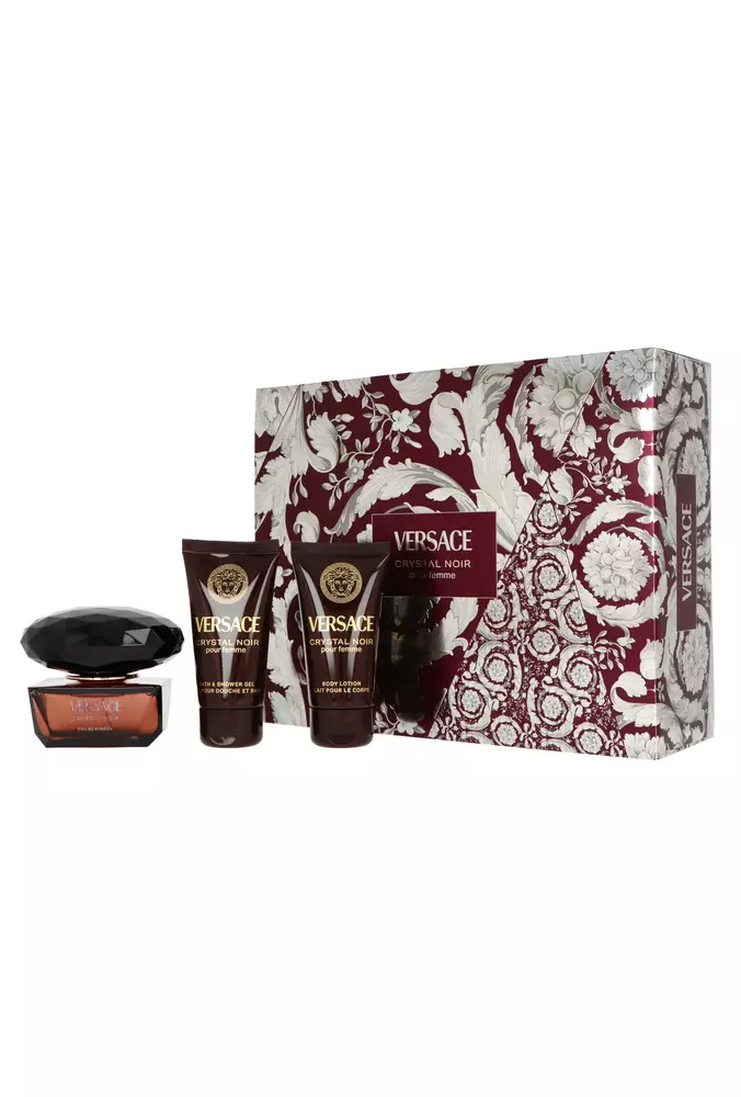 Set Versace Crystal Noir Edp 50ml + Body Lotion 50ml + Shower Gel 50ml 1