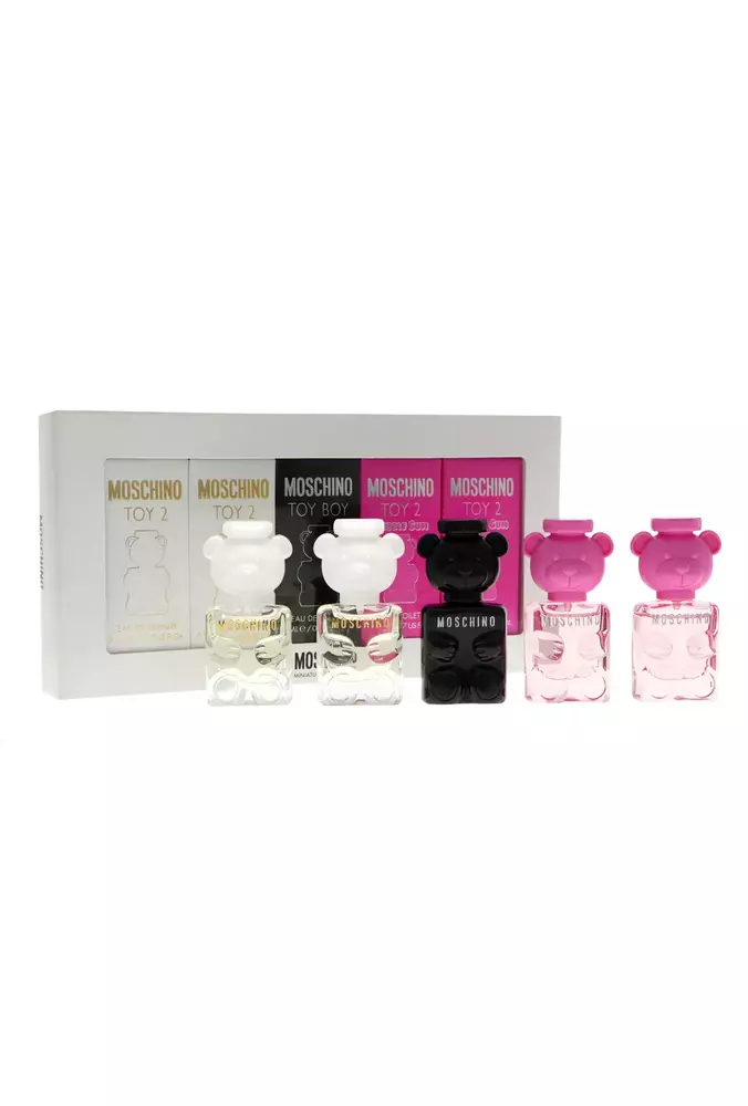 Set Moschino Miniatures Collection Toy 2 Bubble Gum Edt 5ml x2 + Toy 2 Edp 5ml x2 + Toy Boy Edp 5ml 1
