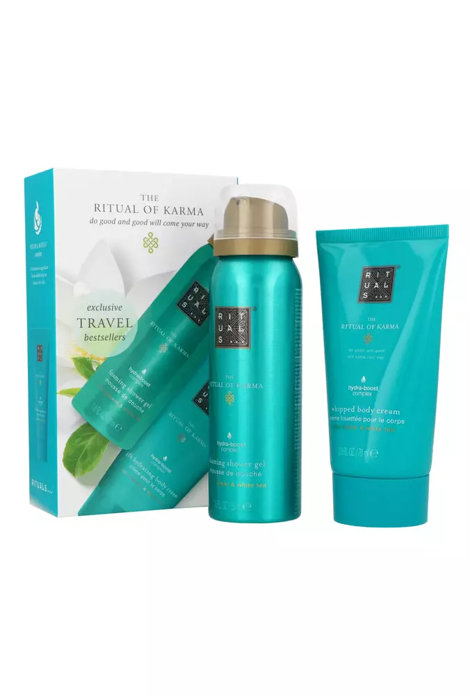 Set Rituals The Ritual Of Karma Foaming Shower Gel 50ml + Whipped Body Cream 70ml 1