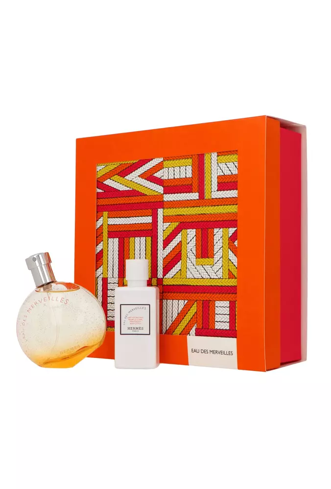 Set Hermes Eau Des Merveilles Edt 50ml + Body Lotion 40ml 1