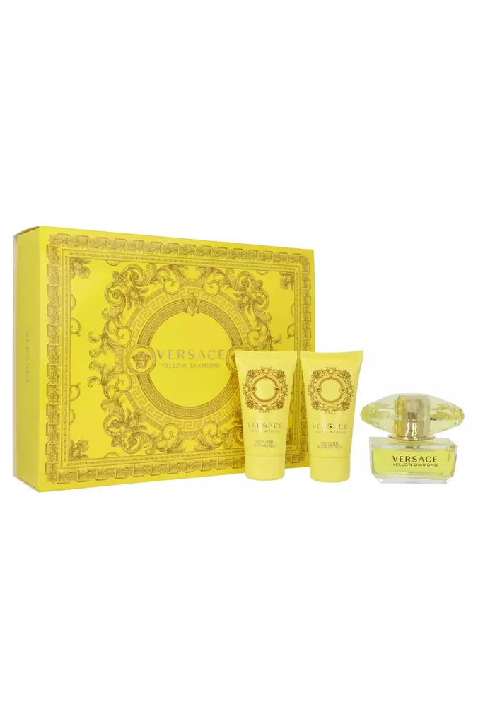 Set Versace Yellow Diamond Edt 50ml + Body Lotion 50ml + Shower Gel 50ml 1