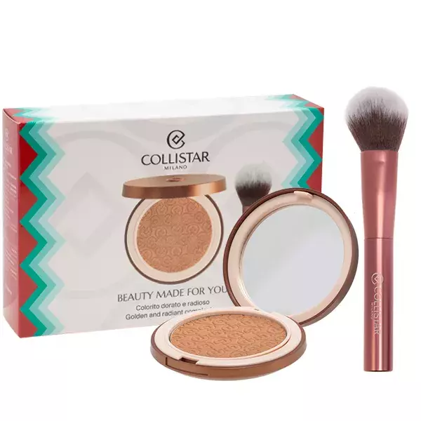Set Collistar Magica Bronzing Powder 09 Cristalli Di Sole Shimmer 9g + Brush 1
