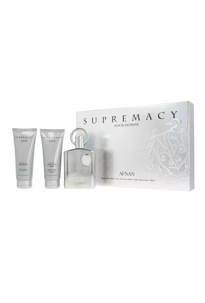 Zestaw Afnan Supremacy Silver Edp 100ml + Shower Gel 100ml + After Shave Balm 100ml 1