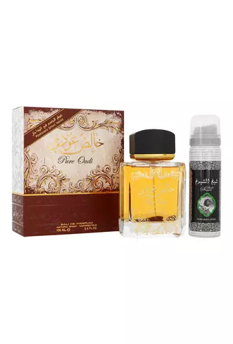 Zestaw Lattafa Pure Oudi Edp 100ml + Deodorant 50ml 1