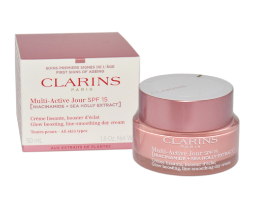 Clarins Multi-Active Creme Jour Spf 15 Glow Boosting Line-Smoothing Day Cream 50ml 1