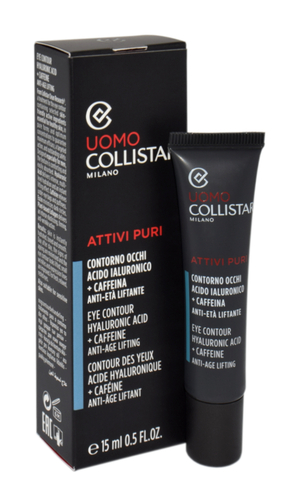 Collistar Man Attivi Puri Eye Contour Hyaluronic Acid + Caffein 15ml 1