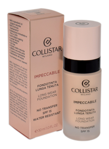 Collistar Impeccabile Long Wear Foundation Spf 15 1N - Ivory 30ml 1