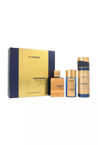 Zestaw Al Haramain Amber Oud Bleu Edition Edp 75 ml + Edp 30ml + Deodorant Body Spray 200ml 1