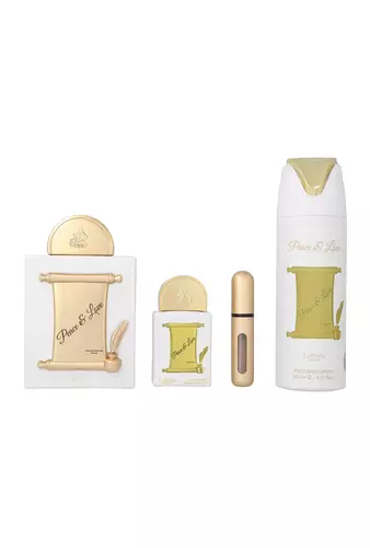 Zestaw Lattafa Peace & Love Edp 100ml + Edp 20ml + Deodorant 200ml 1