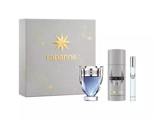 Set Paco Rabanne Invictus Edt 100ml + Deospray 150ml + Edt 10ml 1