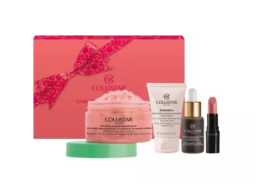 Zestaw Collistar Unbox Your Uniqueness Mini Lipstic 102 + Magic Drops 10ml + Regenera Cream 15ml + Firming Body Scrub 70g 1