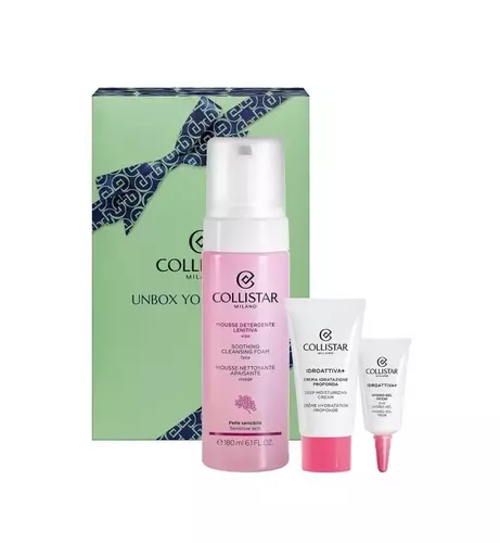 Zestaw Collistar Unbox Your Beauty Soothing Cleansing Face Mousse 180ml + Deeply Moisturizing Cream 25ml + Eye Hydro-Gel... 1
