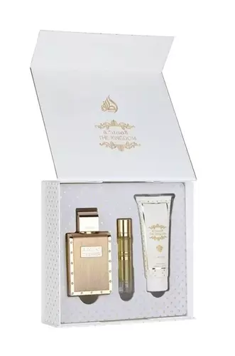 Zestaw Lattafa The Kingdom Men Edp 100ml + Edp 12ml + Shower Gel 100ml 1