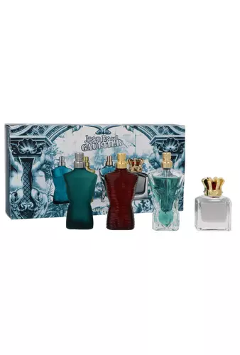 Set Jean Paul Gaultier Miniatures Collection: Le Male Edt 7ml + Le Beau Edt 7ml + Scandal For Him Edt 7ml + Le Male Elixir... 1
