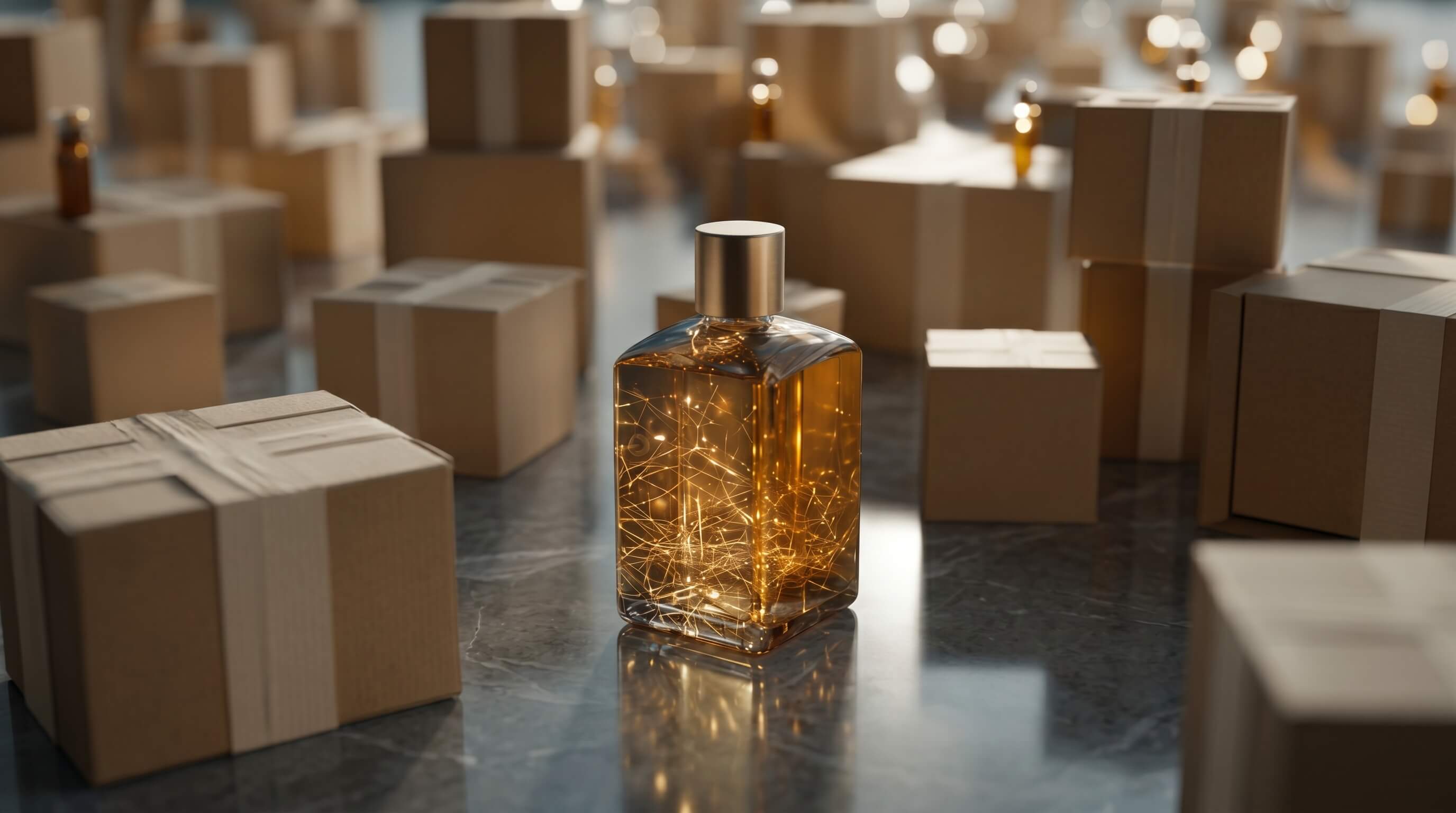 flakon z&nbsp;perfumami